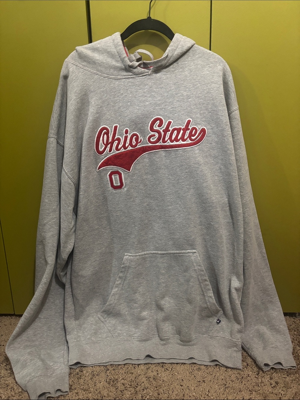 Ohio State Men's Gray Hoodie Sweatshirt